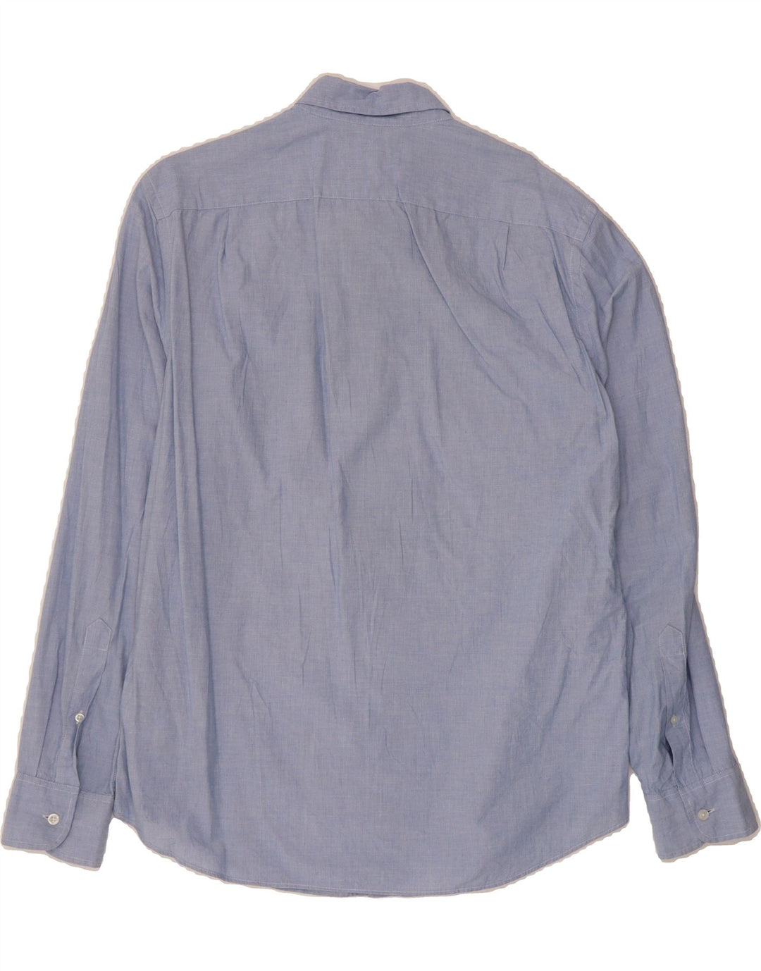 J. CREW Mens Mercantile Flex Shirt Medium Blue Cotton Vintage J. Crew and Second-Hand J. Crew from Messina Hembry 