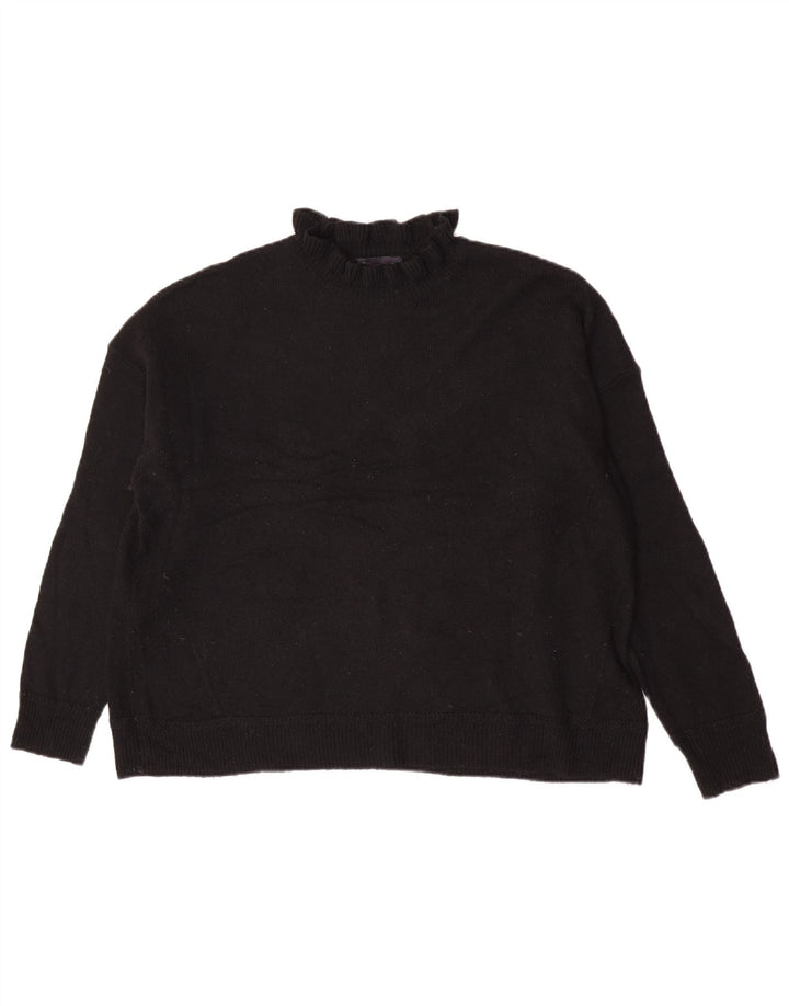 Maglione maglione a collo alto da donna Marks & Spencer UK 16 grande nero