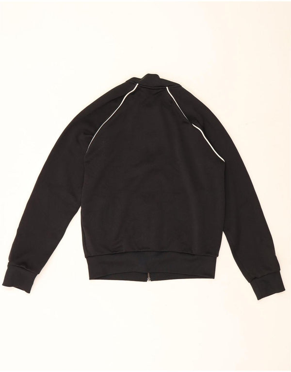 Giacca da tuta da donna Adidas UK 14 Medium Nero Poliestere