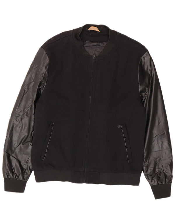 Giubbotto bomber da uomo Zara UK 42 XL poliestere nero