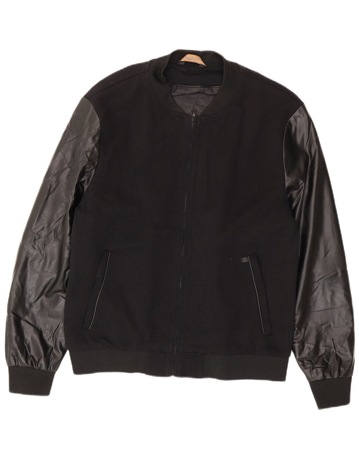Giubbotto bomber da uomo Zara UK 42 XL poliestere nero