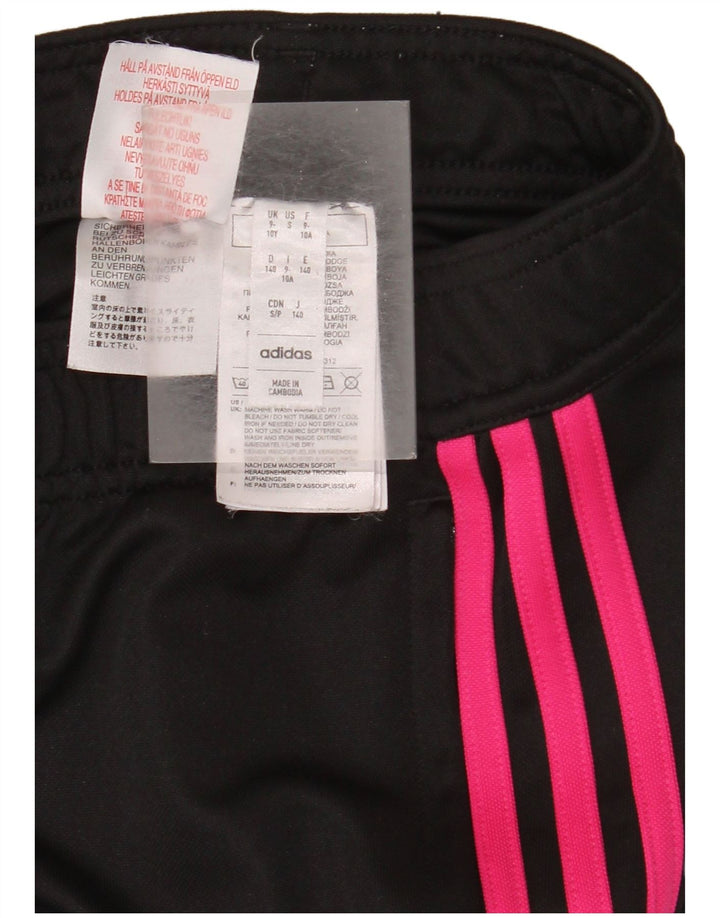 Pantaloni della tuta Adidas Aeroready da ragazzo 9-10 anni in poliestere nero