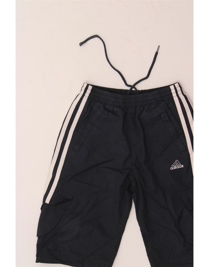 ADIDAS Boys Sport Shorts 8-9 Years Navy Blue Vintage Adidas and Second-Hand Adidas from Messina Hembry 