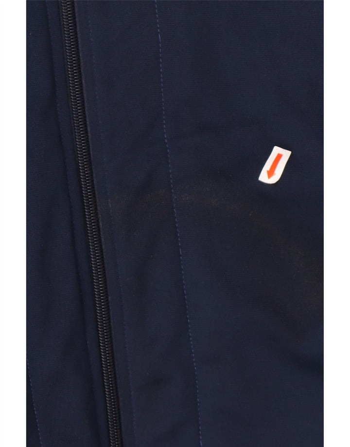 ASICS Mens Tracksuit Top Jacket XL Navy Blue Polyester Vintage Asics and Second-Hand Asics from Messina Hembry 