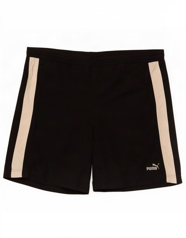 Pantaloncini sportivi da uomo Puma XL Nero Poliestere color block