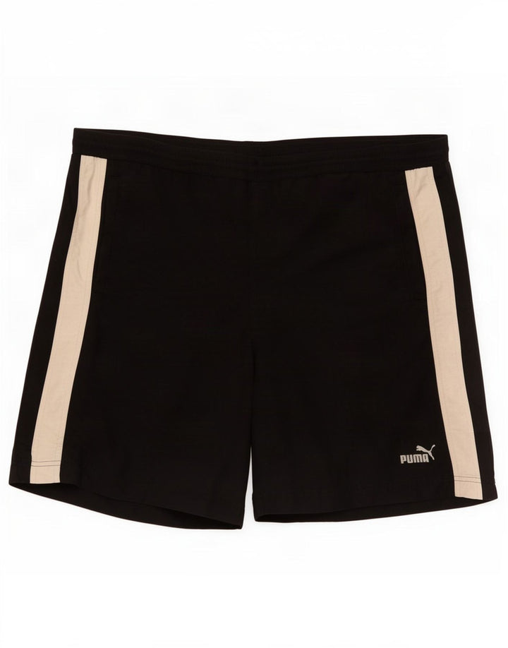 Pantaloncini sportivi da uomo Puma XL Nero Poliestere color block