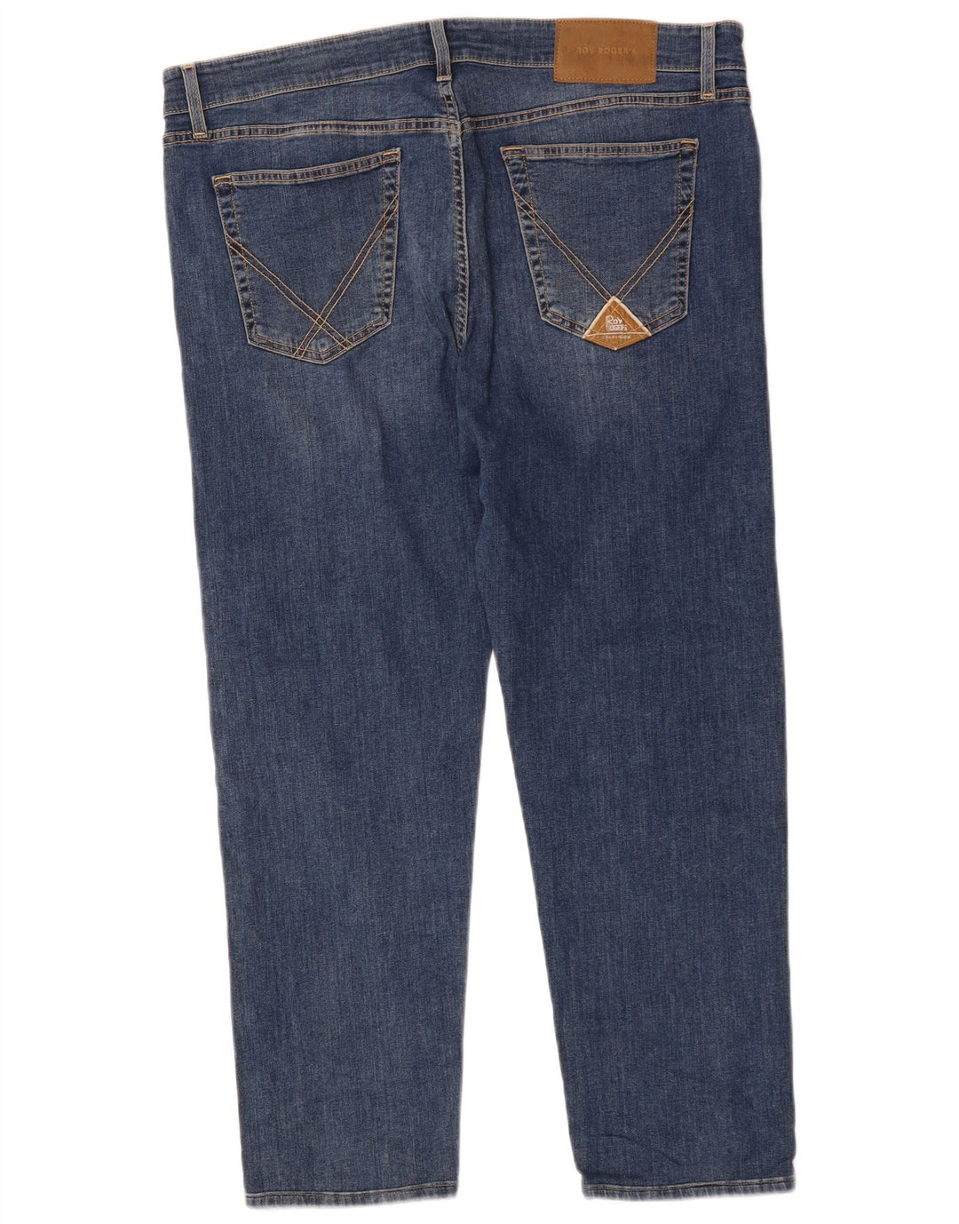 Jeans corti affusolati da uomo Roy Rogers W40 L26 cotone blu