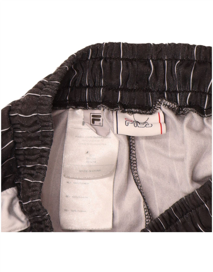 Pantaloni da tuta da donna Fila UK 10/12 Poliestere gessato medio nero