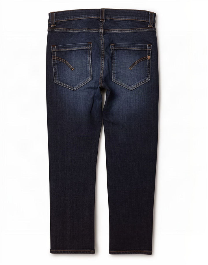 Jeans dritti da donna Dondup W34 L25 cotone blu navy