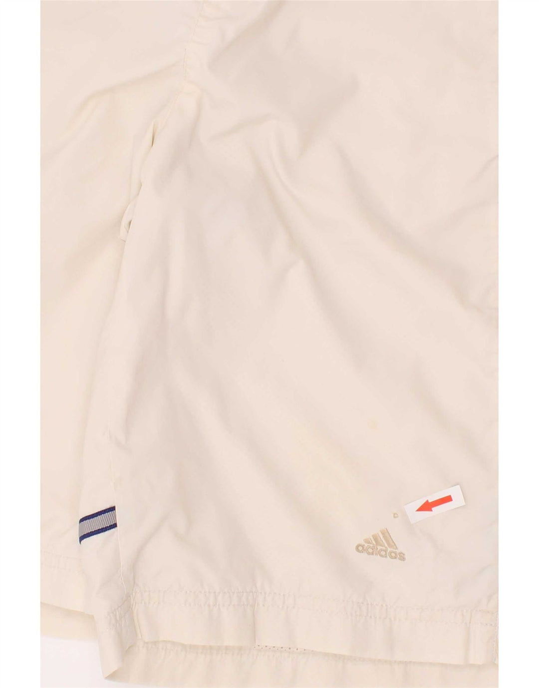 Pantaloncini da bagno Adidas da bambino 13-14 anni in poliestere a righe bianche