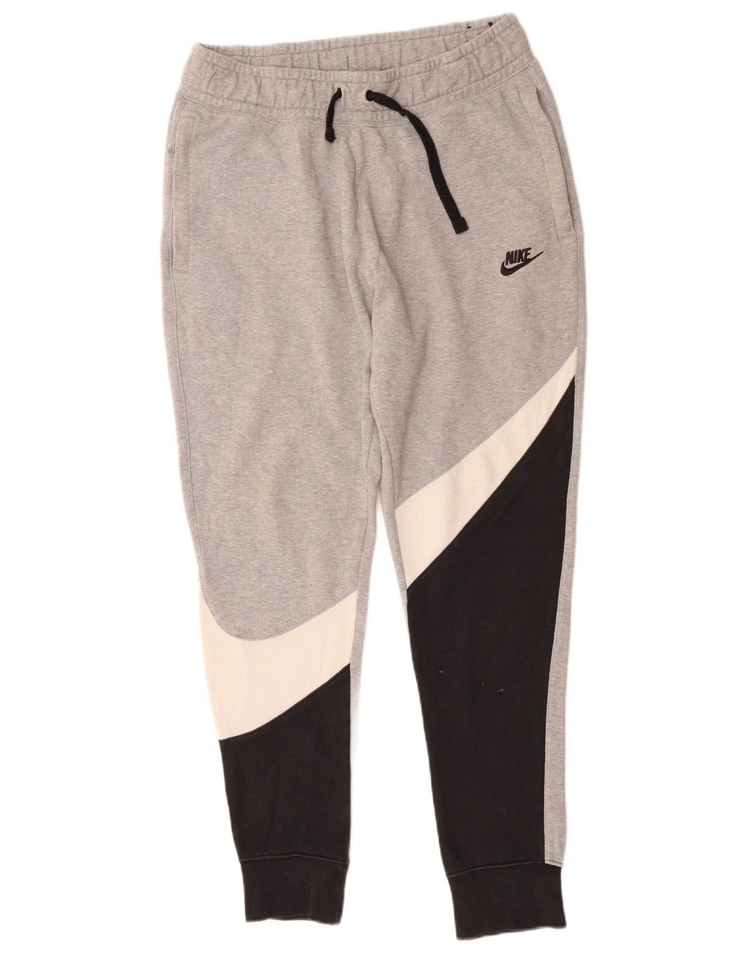 Pantaloni da tuta da uomo Nike Joggers in cotone color block grigio medio