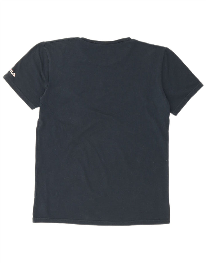 T-shirt Fila da uomo Top medio blu navy