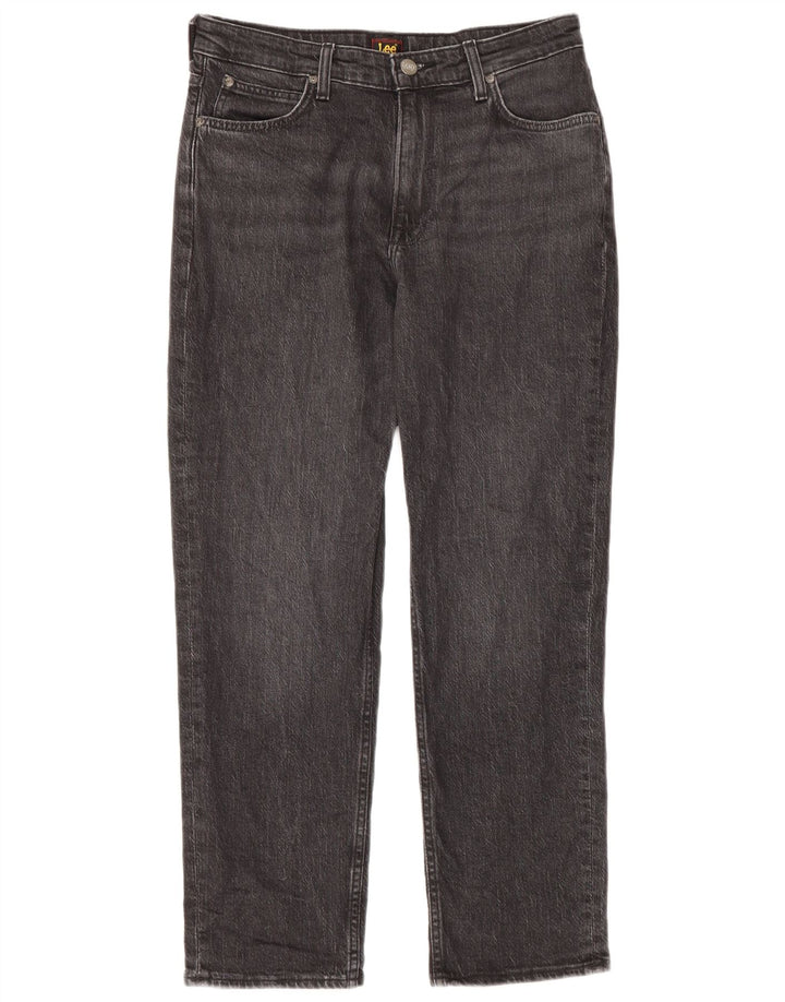 Jeans dritti Carol da donna Lee W29 L26 cotone grigio