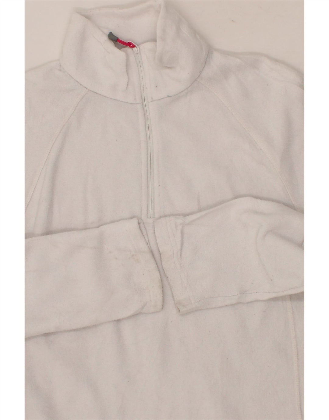 BERGHAUS Womens Zip Neck Fleece Jumper UK 16 Large  White Polyester Vintage Berghaus and Second-Hand Berghaus from Messina Hembry 