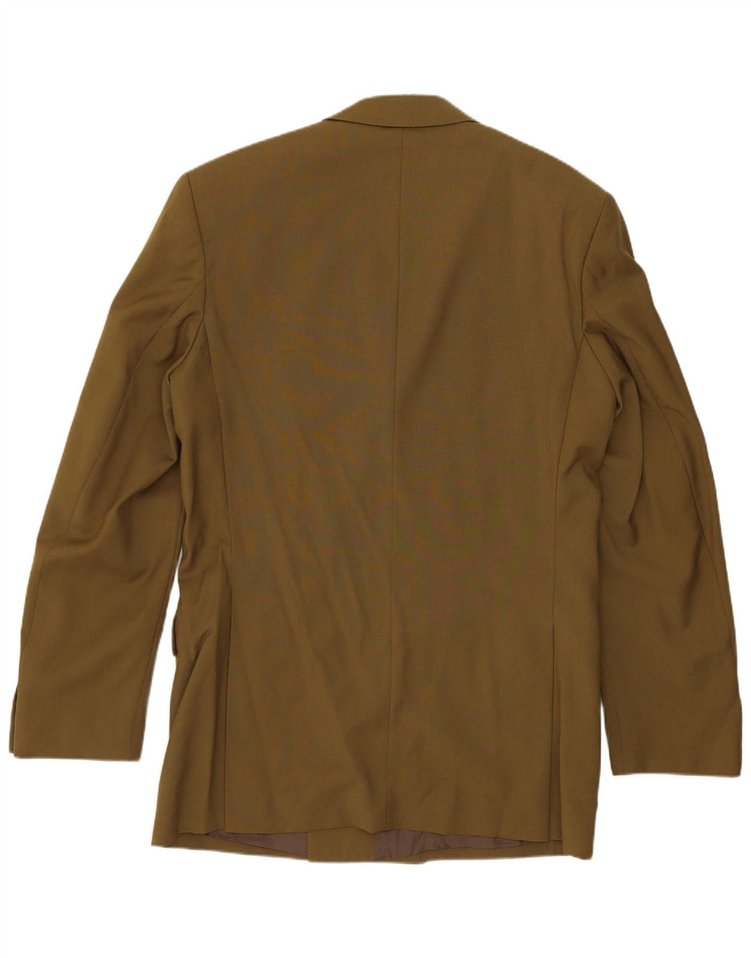 Giacca blazer doppiopetto vintage da uomo UK 38 lana nuova kaki media