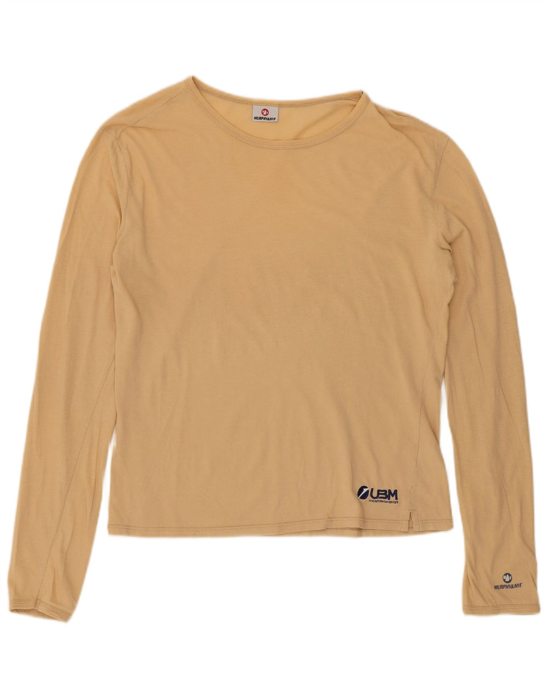 Murphy & Nye Top da donna a maniche lunghe UK 18 XL Cotone beige