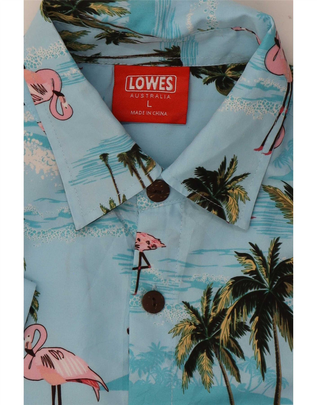 Camicia hawaiana a maniche corte da uomo Lowes grande blu