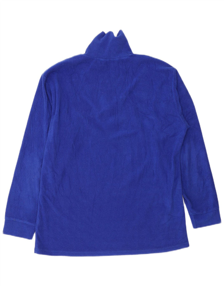 Maglione in pile da uomo Fila con zip e collo IT 56 XL poliestere blu