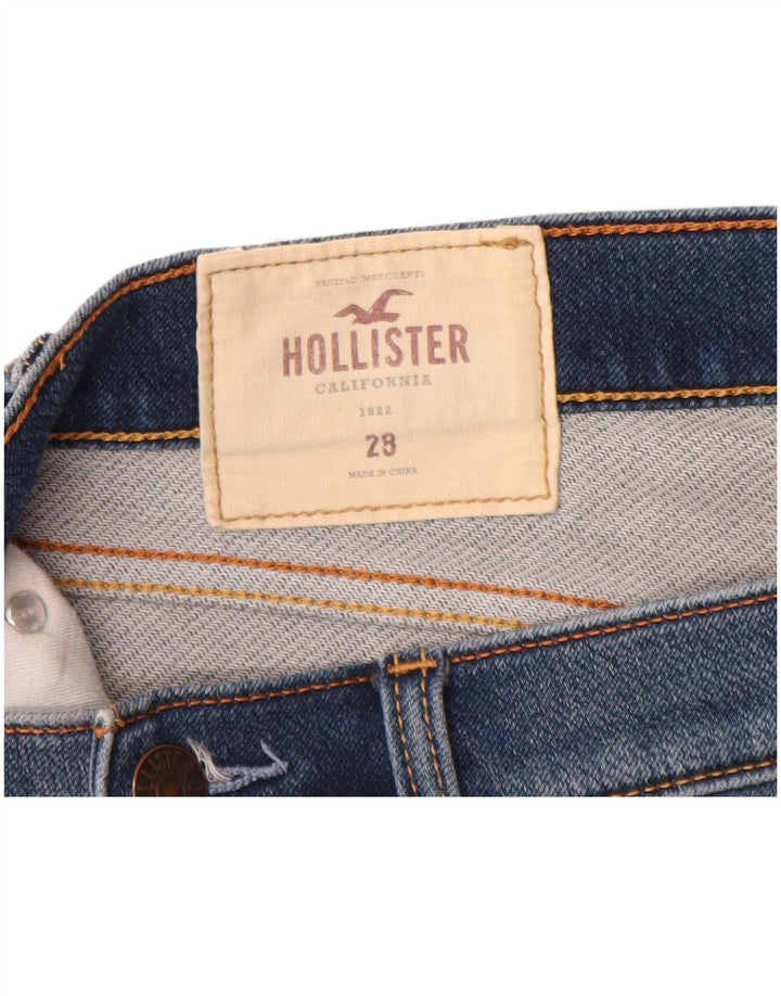 Pantaloncini di jeans da uomo HOLLISTER W28 cotone blu medio
