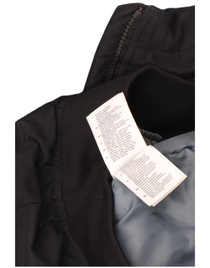 Giubbotto bomber con cappuccio da uomo Adidas UK 36 piccolo poliestere nero