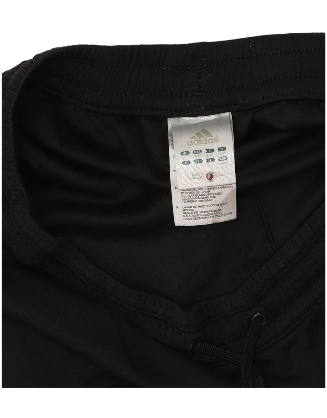 Pantaloncini sportivi ADIDAS da donna UK 10 piccoli poliestere nero