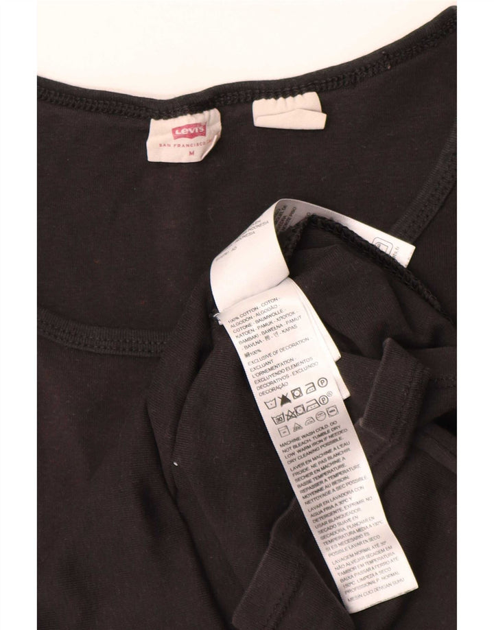 T-shirt da donna Levi's Top UK 12 cotone nero medio