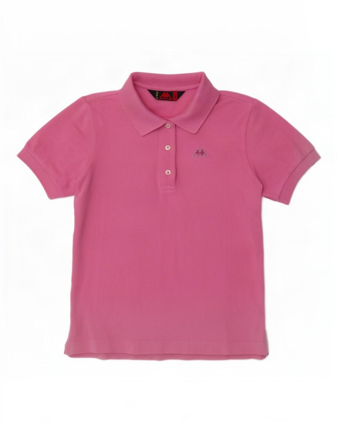 Polo Kappa da donna UK 10 piccola in cotone rosa