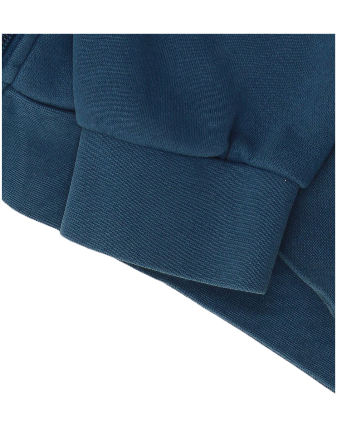 Maglione con cappuccio e zip da uomo Adidas grande in poliestere color block blu