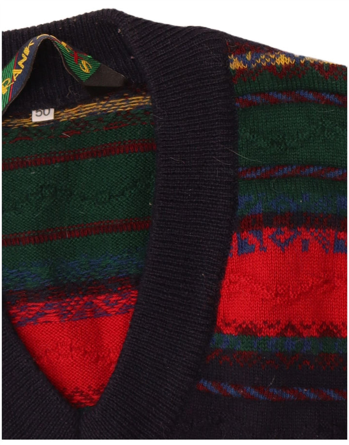 Canotta da uomo Frank Alexs IT 50 lana a righe multicolore media