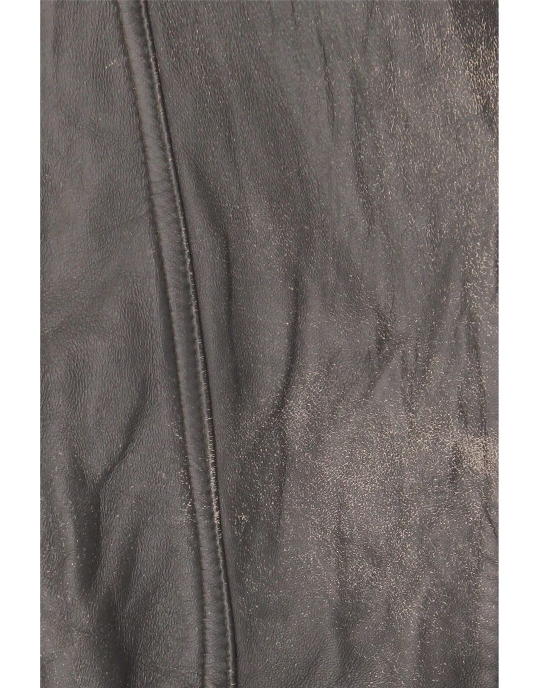 Giacca in pelle vintage da uomo IT 56 3XL Nera