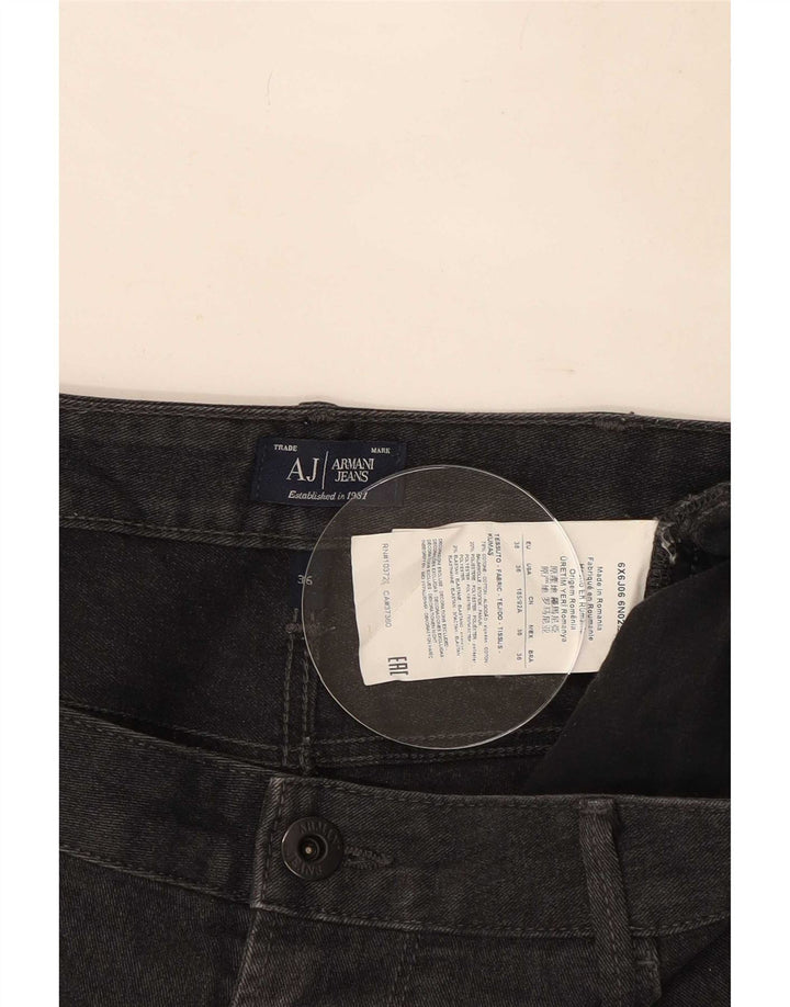 Jeans slim da uomo Armani W36 L30 cotone nero