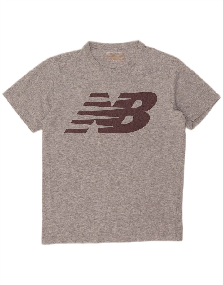 T-shirt grafica da uomo New Balance Top piccola grigia