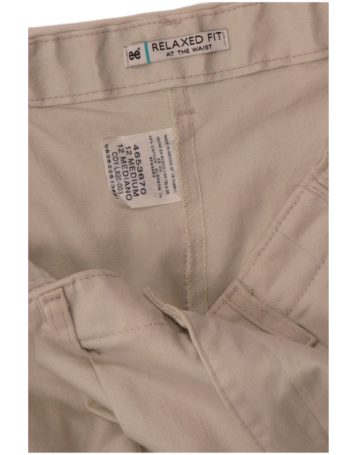 Pantaloni casual affusolati da donna Lee US 12 Large W32 L32 Cotone beige
