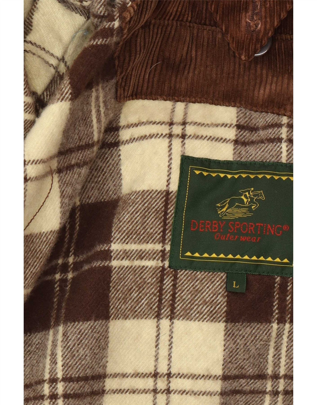 Giacca da uomo in cotone cerato Derby UK 40 grande marrone