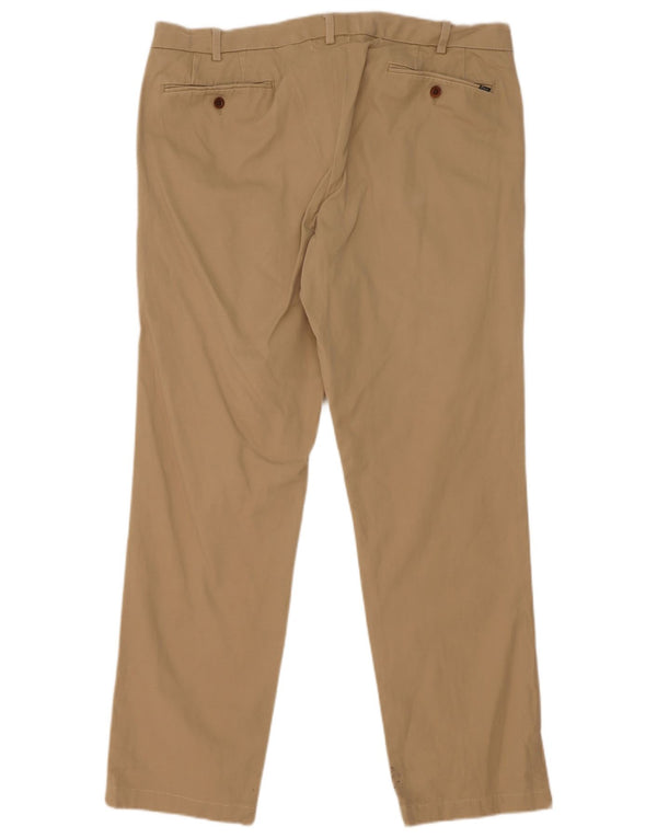 Pantaloni da abito dritti su misura da uomo Polo Ralph Lauren W32 L30 Beige