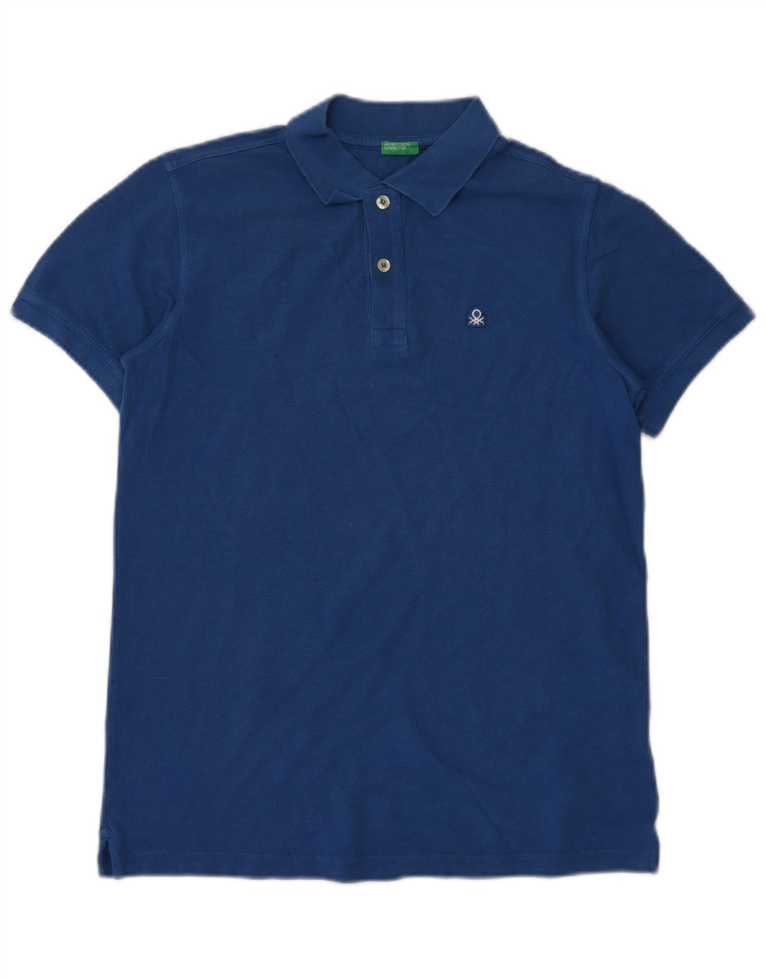 Polo BENETTON Bambino 13-14 Anni 3XL Cotone Blu