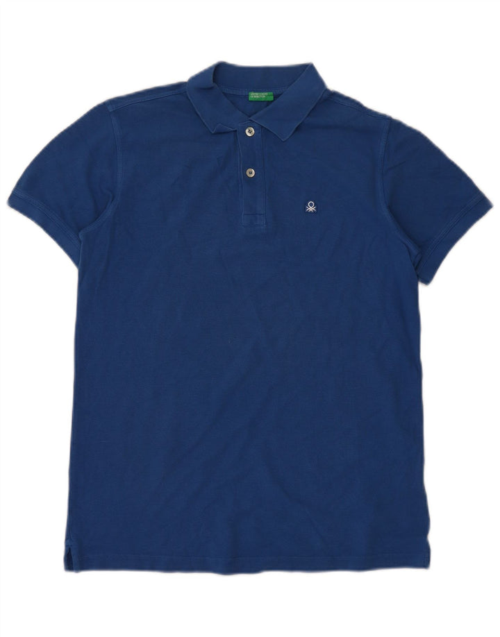 Polo BENETTON Bambino 13-14 Anni 3XL Cotone Blu