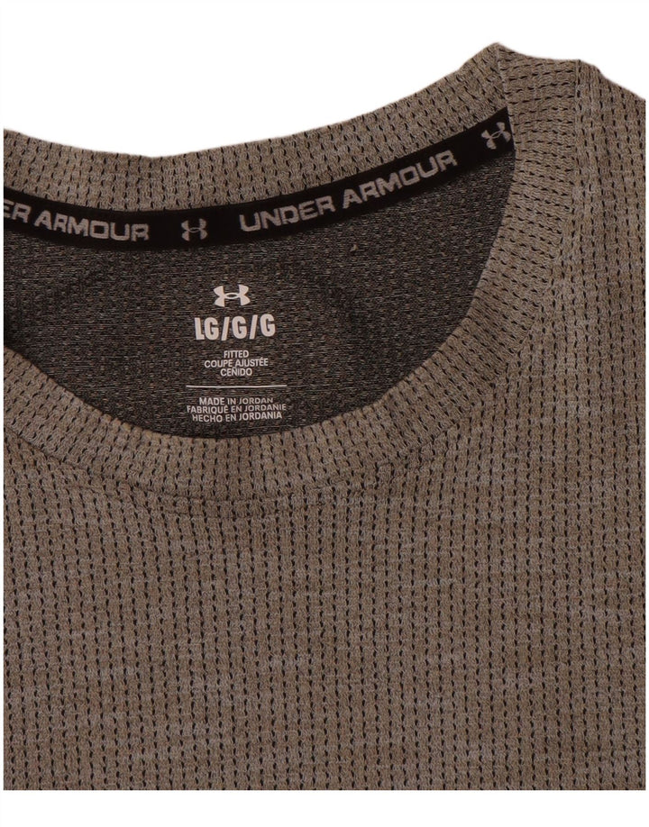 T-shirt da uomo Under Armour Top grande grigio screziato