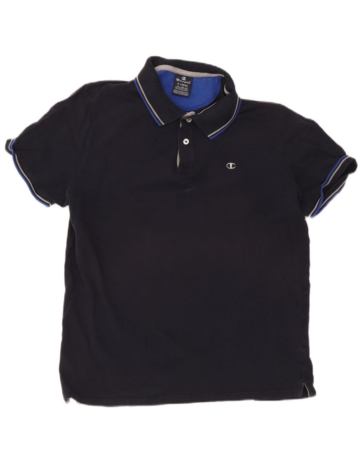 Polo da uomo Champion XL in cotone blu navy