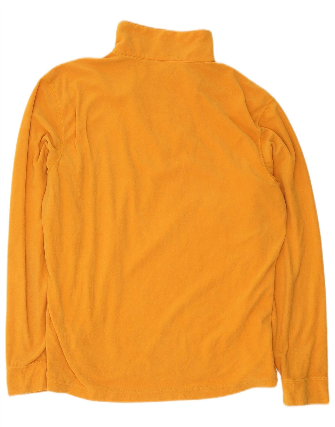 Maglione in pile da donna Asics con collo con zip UK 18 XL Poliestere giallo