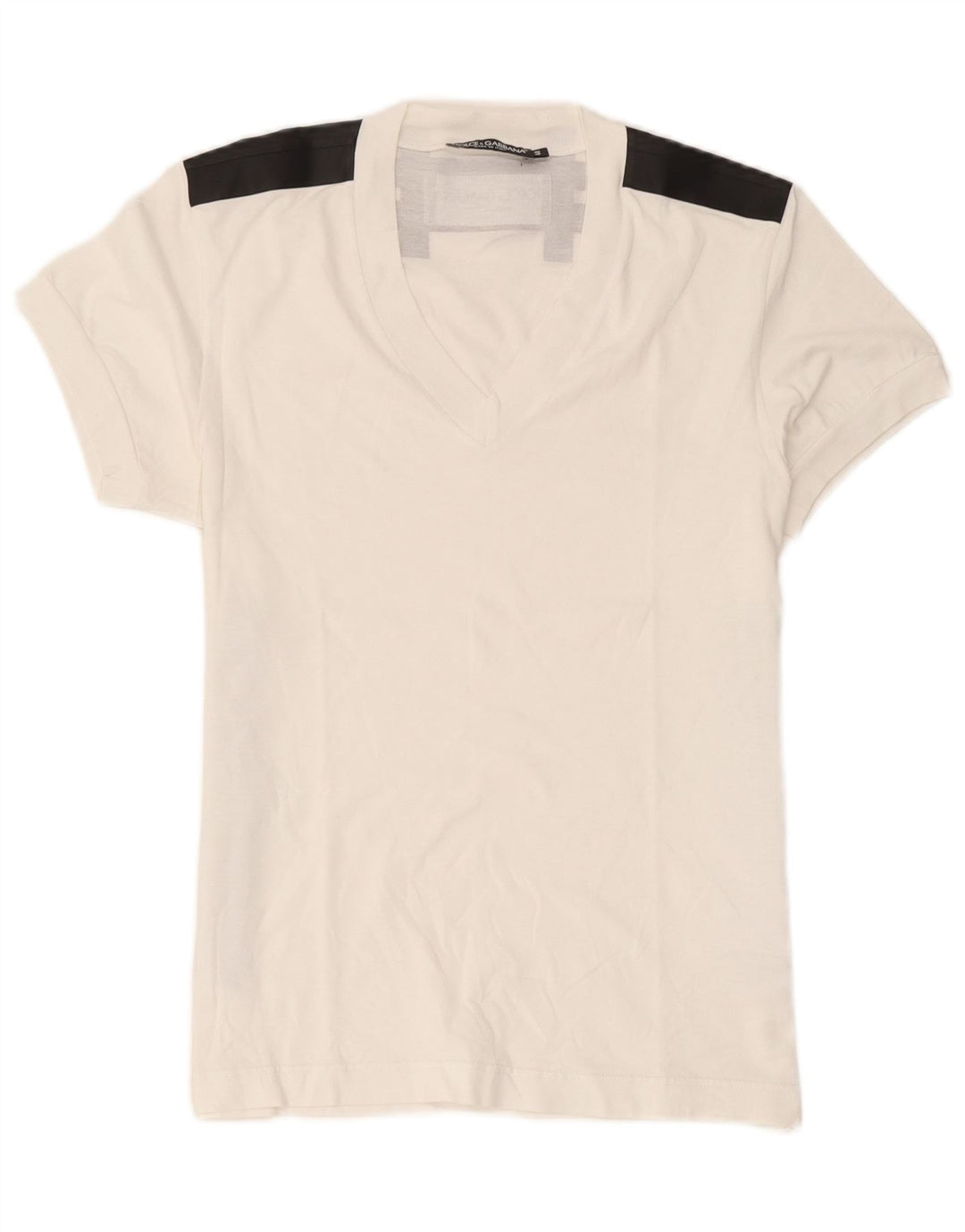 T-shirt grafica da donna Dolce & Gabbana IT 44 Medium White Colourblock