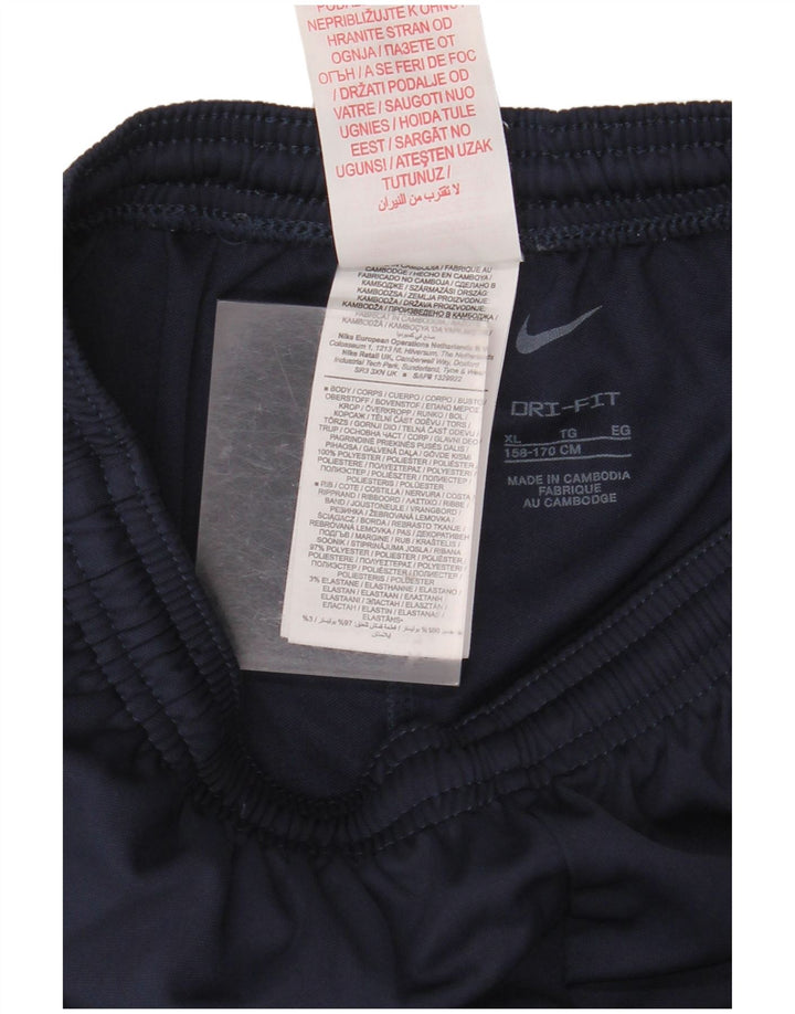 Pantaloni da tuta NIKE da ragazzo Dri Fit 13-14 anni XL blu navy poliestere