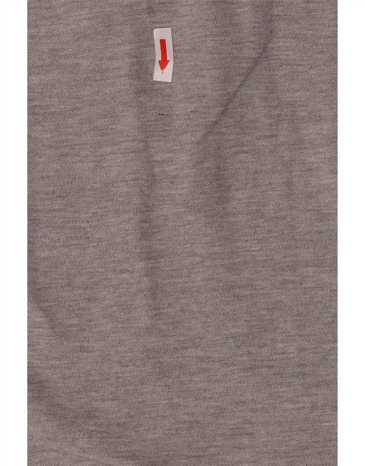 Polo da uomo Lotto Life grigio medio chiazzato
