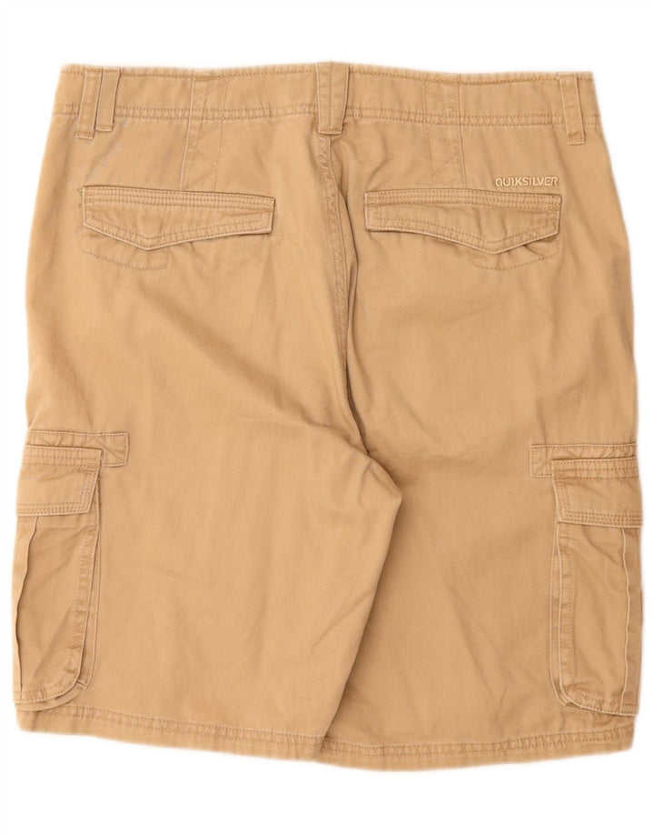 Pantaloncini cargo da uomo QUIKSILVER W32 cotone beige medio