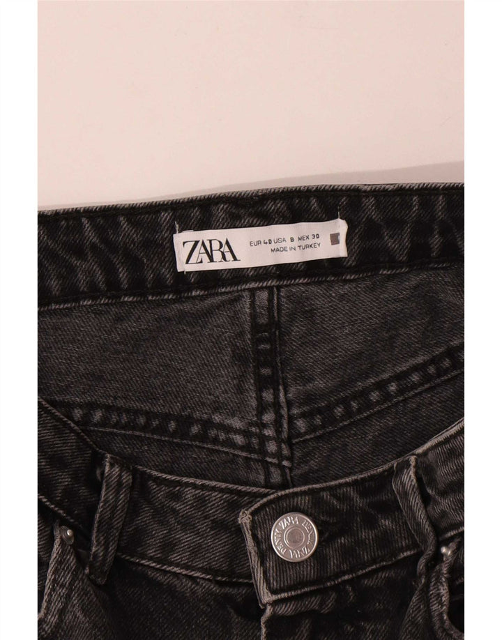 Pantaloncini di jeans da donna Zara EU 40 medi W30 neri