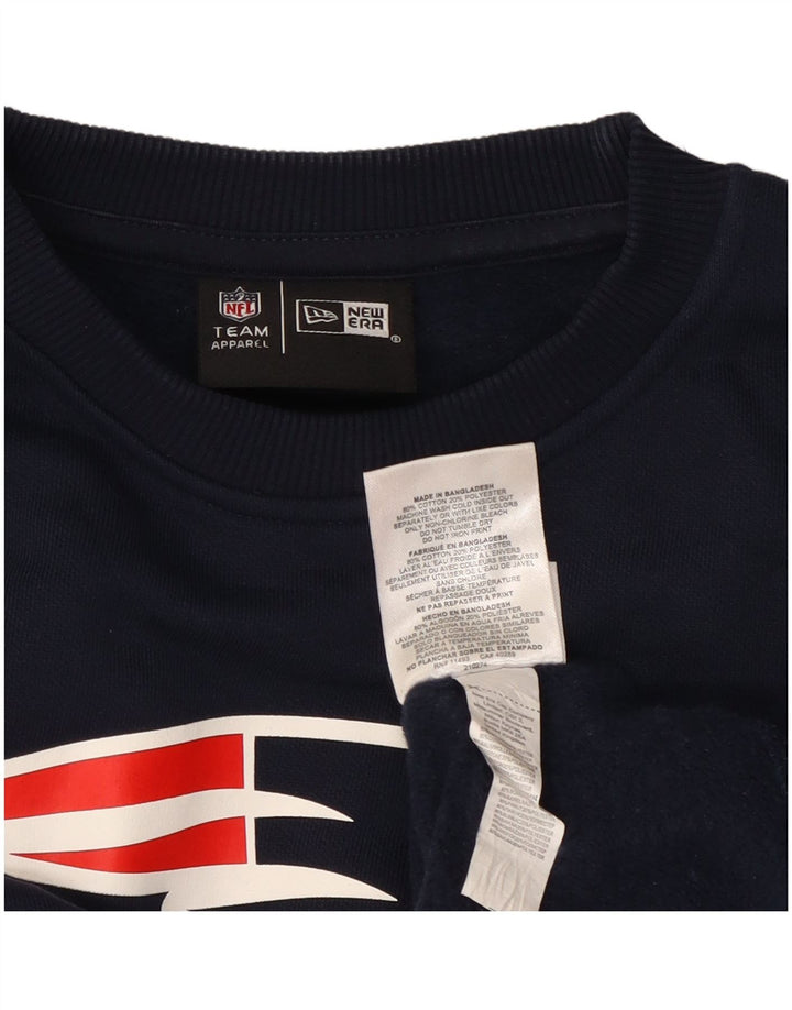 New Era Uomo New England Patriots Felpa Maglione Medio Blu Navy