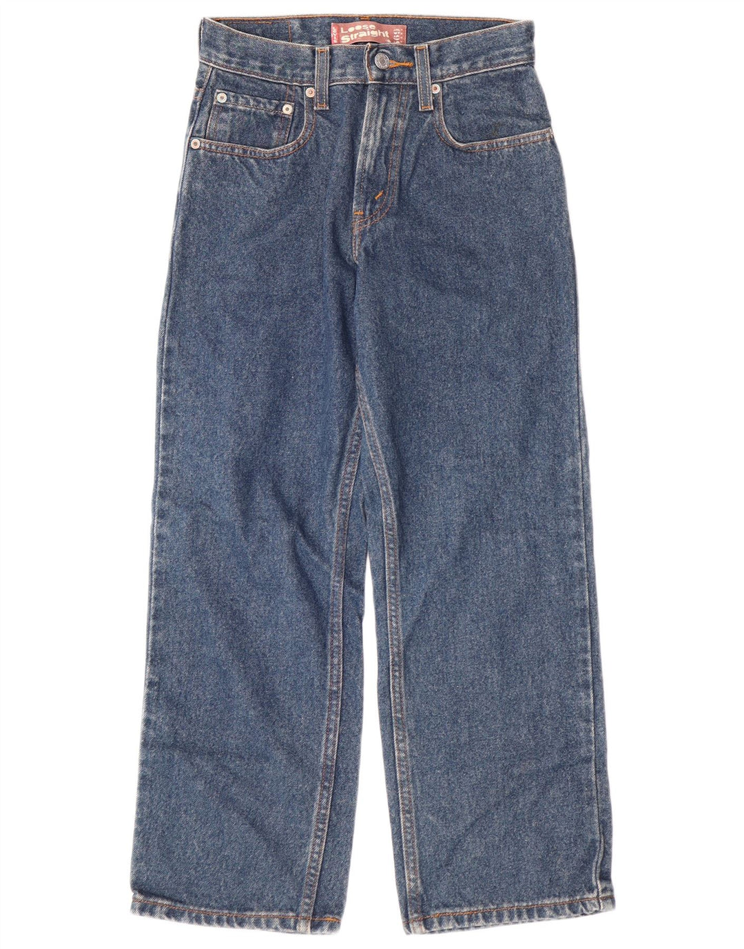 LEVI'S Ragazzi 569 Jeans dritti vestibilità ampia 11-12 anni W26 L26 Cotone blu