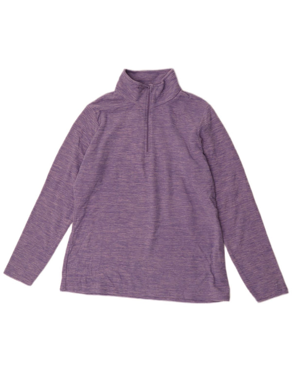 Maglione in pile da donna con collo e zip Mountain Warehouse UK 16 Large Purple Flecked