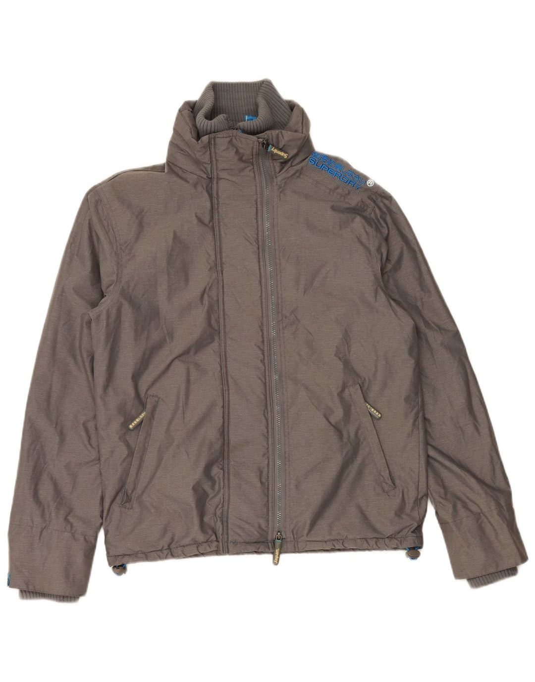 Giacca a vento da uomo SUPERDRY Windcheater UK 38 Nylon grigio medio
