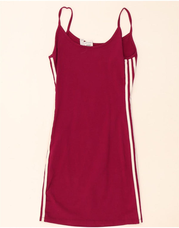 Abito da tennis da donna ADIDAS UK 8 piccolo in cotone bordeaux